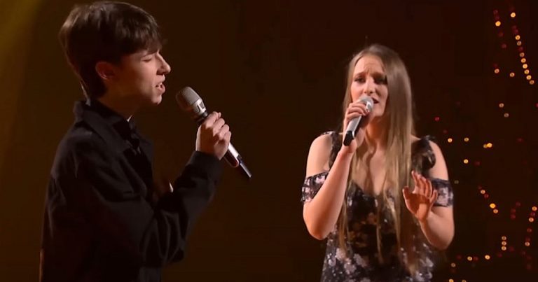 Teens battle with Dolly Parton & Kenny Rogers song but it becomes sweetest duet