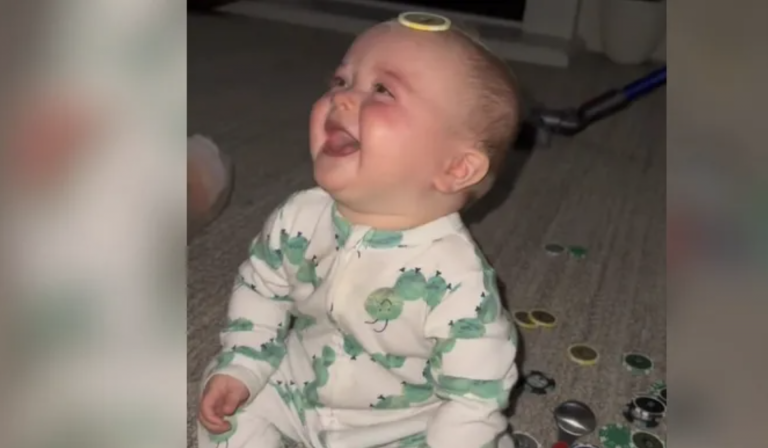 Adorable Baby’s Hearty Laughter Over Poker Chips Is The Definition Of Pure Joy.