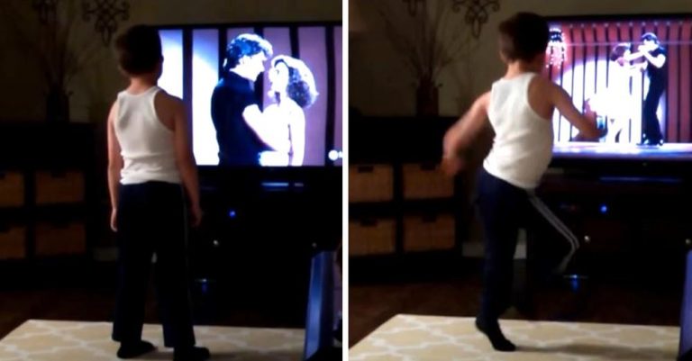 8-yr-old channels his inner Patrick Swayze and nails ‘Dirty Dancing’ routine