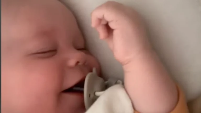 Baby Has Hilarious Dream & His Sleepy Laughter Is Medicine For The Soul