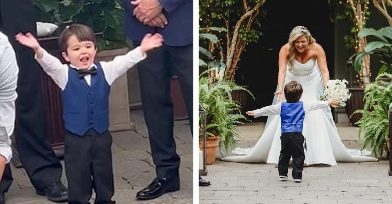 2-year-old can’t contain his joy when he sees mom in her wedding dress: ‘The sweetest moment of my life’