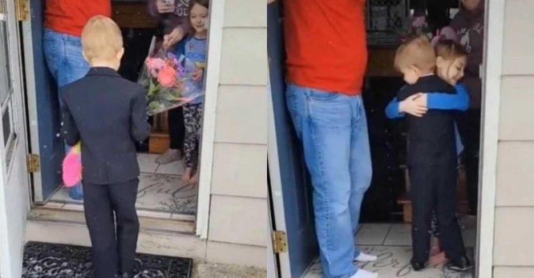 ‘May I see Lyla?’: Adorable 5-year-old asks little girl to be his valentine