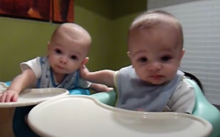 Twins eating Avocado For the first time