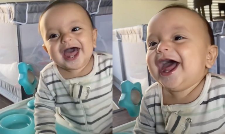 Uncontrollable Giggles: The Infectious Belly Laughs of a Delighted Baby