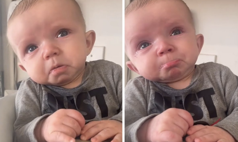 Emotional Baby Is Brought To Tears By Mom’s Singing