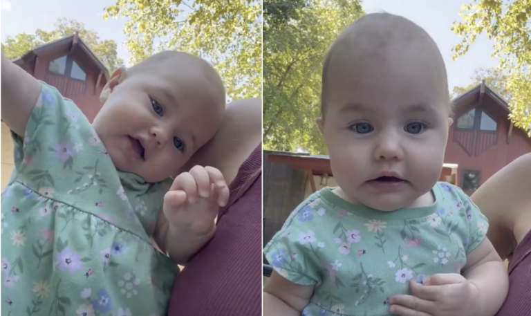 Positive of the day! Baby Sunny has started talking, and now we can’t stop her