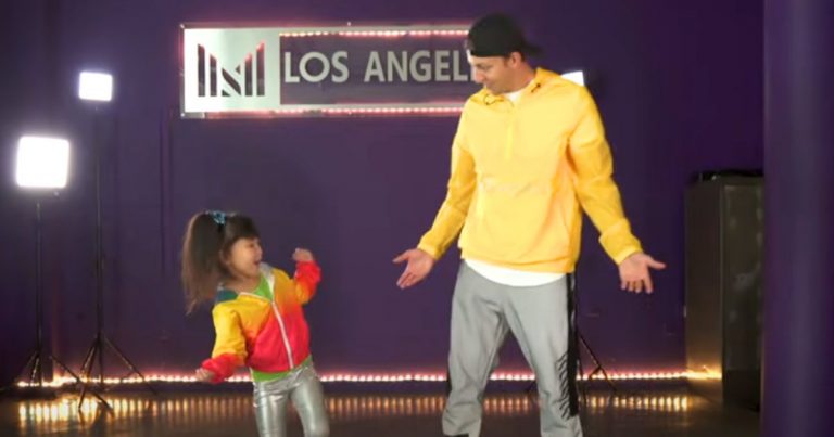 Little girls joins pro dancer to choreograph new piece and adorable dance melts hearts