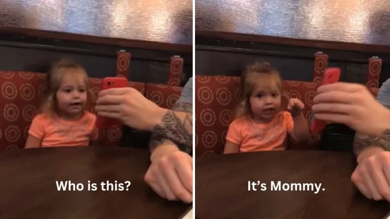 Little Girl Points Out Mom On Dad’s Phone… The Pic Is Not What You’d Expect!