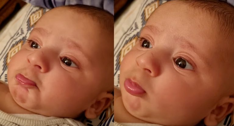 Maximum Cuteness Alert: The Adorable Sulking of a Chubby Baby