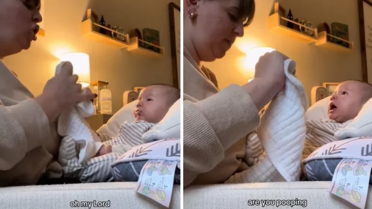 Mom Accidentally Captures “The Most Chaotic Minute And A Half” With Newborn