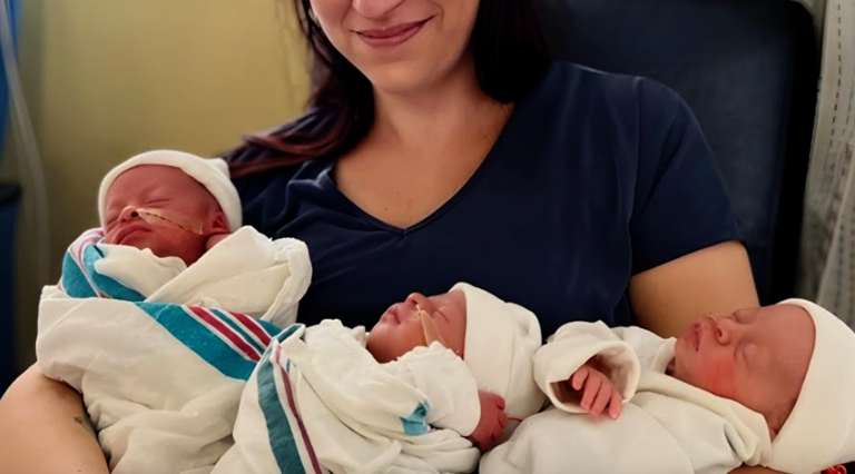 Mother Gives Birth to Perfectly Normal Triplets – But Then Her Third Child Opens Her Eyes!