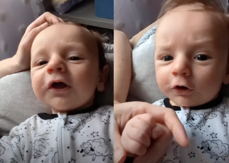 Newborn Baby Babbling in the Sweetest Way