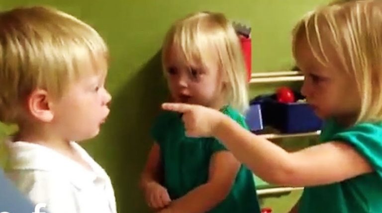 These kids are having the sweetest argument. This is how the little boy found the key to win it