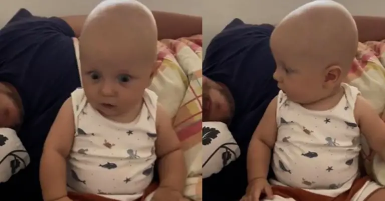 Child’s Response To Dad’s Snoring Is Pure Comedy Gold