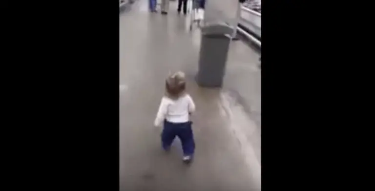 Toddler Slips Away From Mom At Grocery Store. What Mom Catches Her Doing Next Is Going Viral