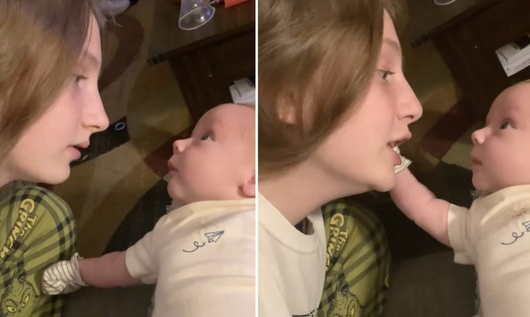 Sweet moment! Baby Cameron reacts to his mother’s voice for the first time