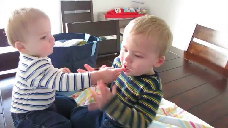 Twins Zac & Chris at 14 Months Playing together