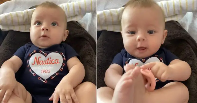 Her cute face will steal your heart: Little baby enjoys a relaxing time in her own way