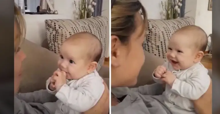 Mom Sings “Little Mermaid” Song To Baby, And The Little Girl Can’t Hold Back How She Feels