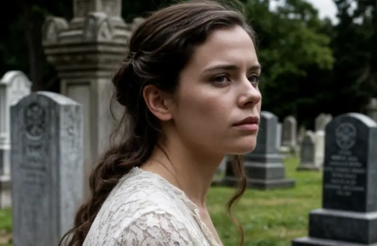The husband brought his ailing wife to the cemetery and suggested they pick a spot for her grave.