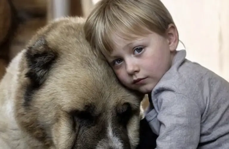 The children ran away from home, hungry and crying, and spent the night in Sultan’s kennel, under the warm side of this shaggy giant, who became for them a kind caretaker-mother…