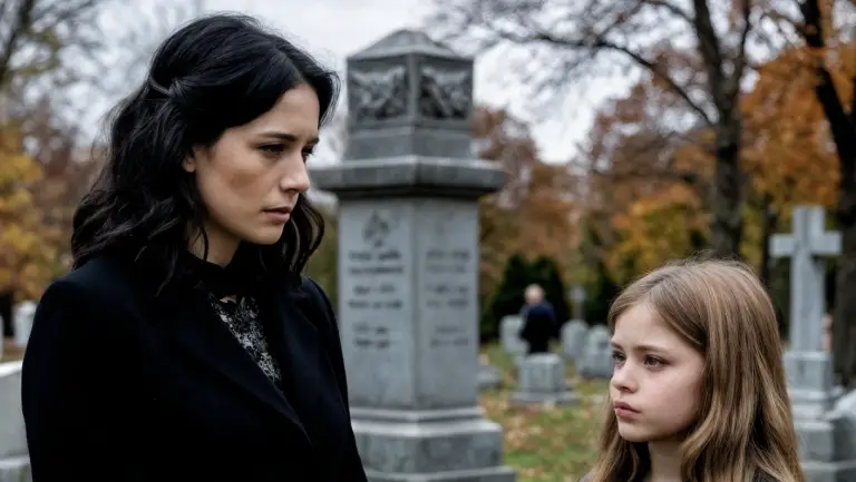 By her husband’s grave, a woman noticed a child. When she found out who her father was, she was shocked and couldn’t gather her thoughts for a long time.