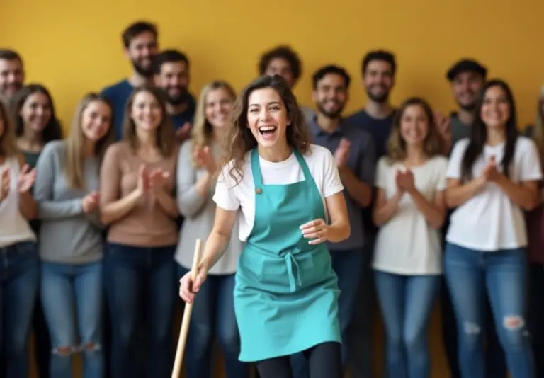 They invited the cleaning lady to dance, thinking it would be funny… but her first turn made everyone forget how to breathe.