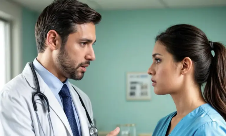 A doctor at an elite clinic fired a nurse for letting in a homeless man… But when he found out WHO that ‘bum’ really was, his face turned paler than his coat!
