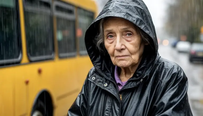 The bus driver kicked out an 80-year-old woman who hadn’t paid for her ticket. She replied with just a couple of words.