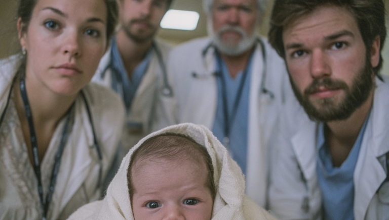 The medical staff couldn’t take their eyes off the newborn, but within a minute they faced an unexpected moment that gave everyone present goosebumps.