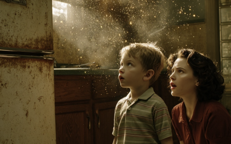 Chasing his wife out, the husband laughed that all she got was an old refrigerator. He had no idea the wall inside it was double.