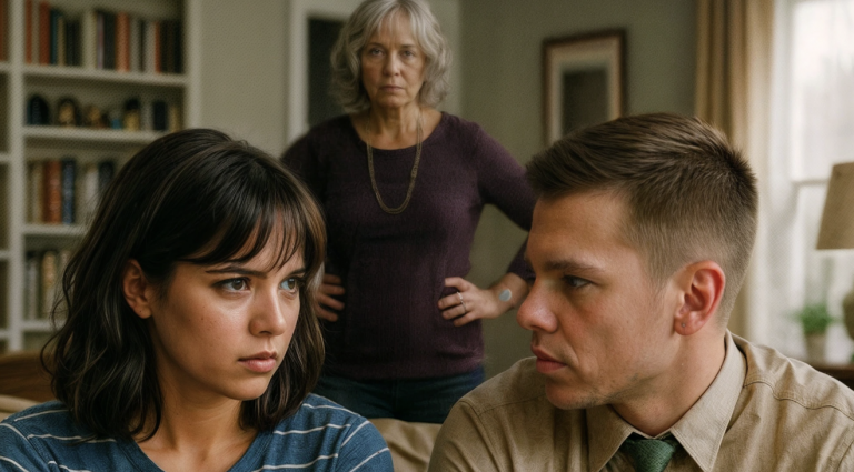 I’m the one paying the mortgage, and for some reason your mother has decided she has a share in this apartment,” I glared angrily at my husband.