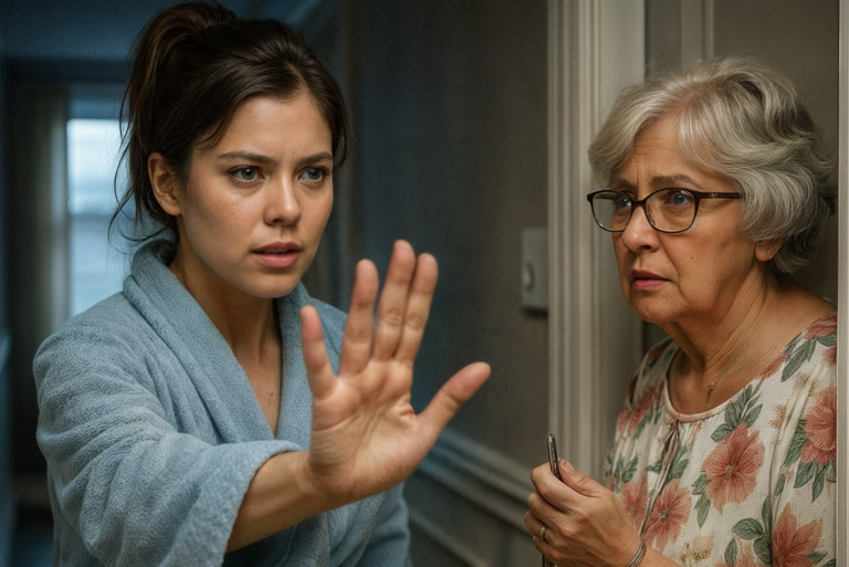 I can’t stand these early-morning raids anymore!” the daughter-in-law shouted when her mother-in-law once again showed up at six in the morning with her key.