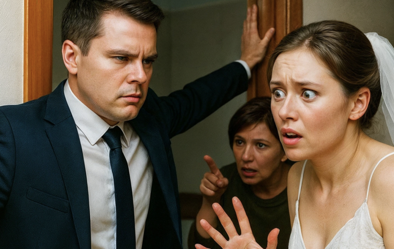 “Forget about your freedom—you live by our rules now!” the husband declared, closing the bedroom door on their wedding night.