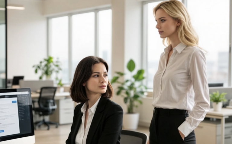 “Do you clean the toilets here?” my former classmate declared. Five minutes later she walked into my interview and turned pale.