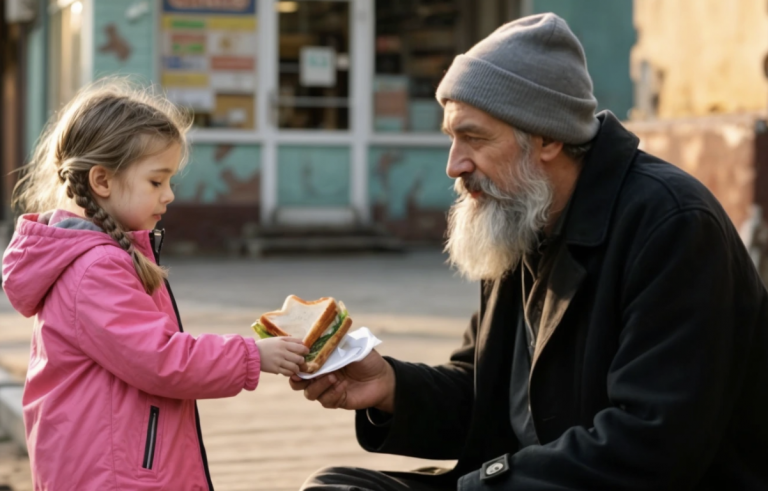 She Gave a Homeless Man a Sandwich — The Next Day, the Police Knocked on Her Door